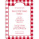Red Gingham Invitations Image 3 of 4